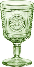 Bormioli Rocco Romantic Stemware Glass, Set of 4, 4 Count (Pack of 1), Pastel Green Home & Garden > Kitchen & Dining > Tableware > Drinkware Bormioli Rocco Glass Co., Inc Pastel Green 10.75 oz 