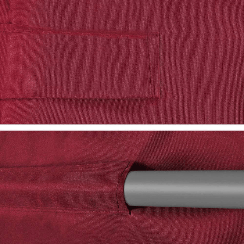 Boshen Outdoor Swing Replacement Canopy Fit 77" x 43" Frame Waterproof UV Blocking Swing Top Cover, 300D 160/gsm Polyester Porch Patio Swing Protection Sunshade Cover with Reinforced Corners-Burgundy
