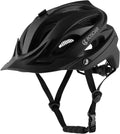 Bosoar Mountain Bike MTB Helmet,Road Bicycle Helmet with Camera Mount and Detachable Visor for Adult Men Women Youth Sporting Goods > Outdoor Recreation > Cycling > Cycling Apparel & Accessories > Bicycle Helmets Bosoar black  