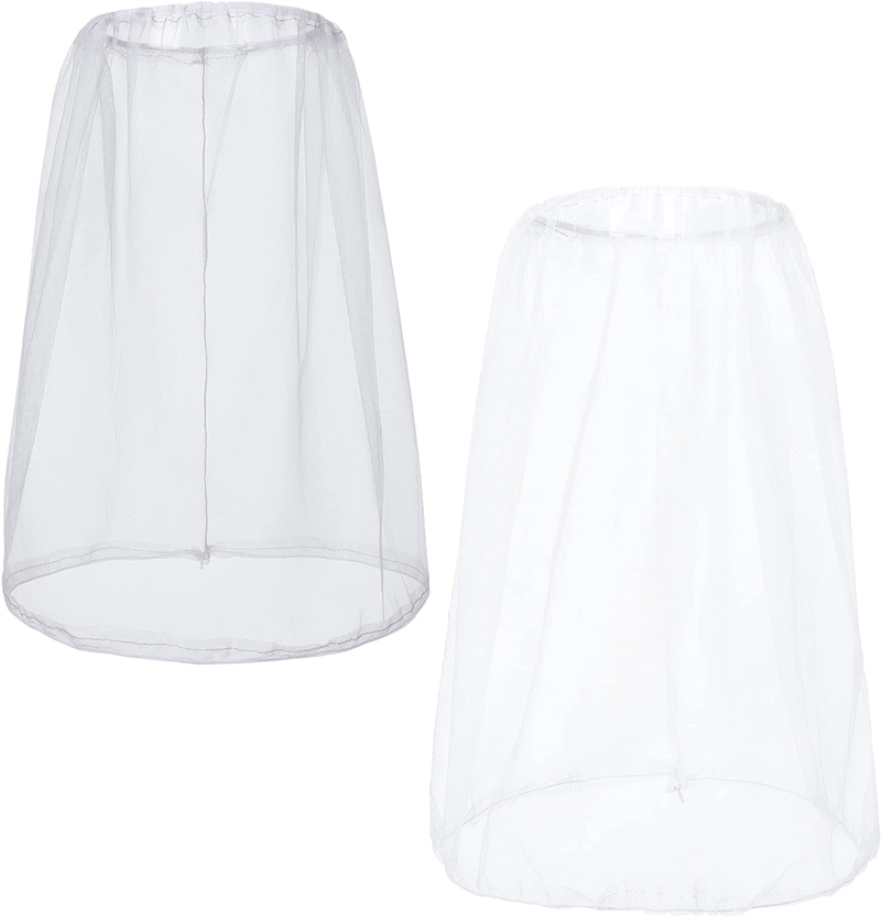 Boulder Bee Mosquito Hat Net | Mesh Face Netting for Gardening, Fishing, Hiking | Head & Neck Net Cover Protect from Insects,Bugs,Gnats Sporting Goods > Outdoor Recreation > Camping & Hiking > Mosquito Nets & Insect Screens Boulder Bee 2 Pack (White/Gray)  