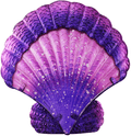 Bownew Shell Wall Decor Outdoor Metal Scallop Hanging Art Glass Blue Ocean Theme Decorations for Home, Pool and Patio Home & Garden > Decor > Artwork > Sculptures & Statues Bownew Purple  