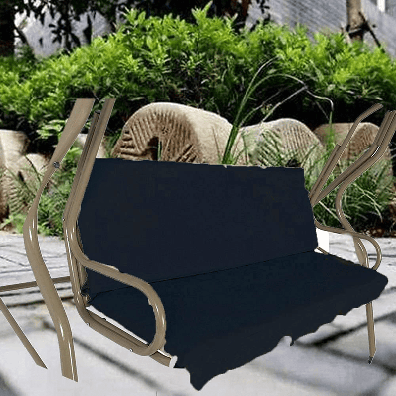boyspringg Patio Swing Cushion Cover Waterproof Swing Seat Cover Replacement for 3 Seat Swing Chair All Weather Swing Chair Protection 153x53x54(14-19)CM (Beige) Home & Garden > Lawn & Garden > Outdoor Living > Porch Swings boyspringg black  