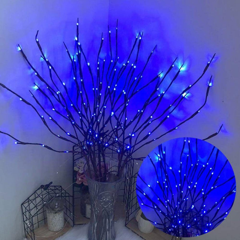 Branch Lights 30" 20LED Lighted Branches Battery Operated Warm White Led Twigs Lighted Willow Branches Vase Fillers for Christmas Home Party Decoration Indoor Outdoor Use(5Pcs Branches) Home & Garden > Decor > Seasonal & Holiday Decorations& Garden > Decor > Seasonal & Holiday Decorations 716716808 Blue  