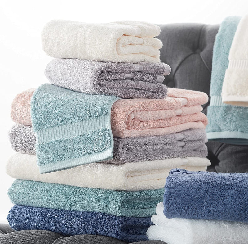 Brand – Pinzon Organic Cotton Bathroom Towels, 6-Piece Set, Sand Beige