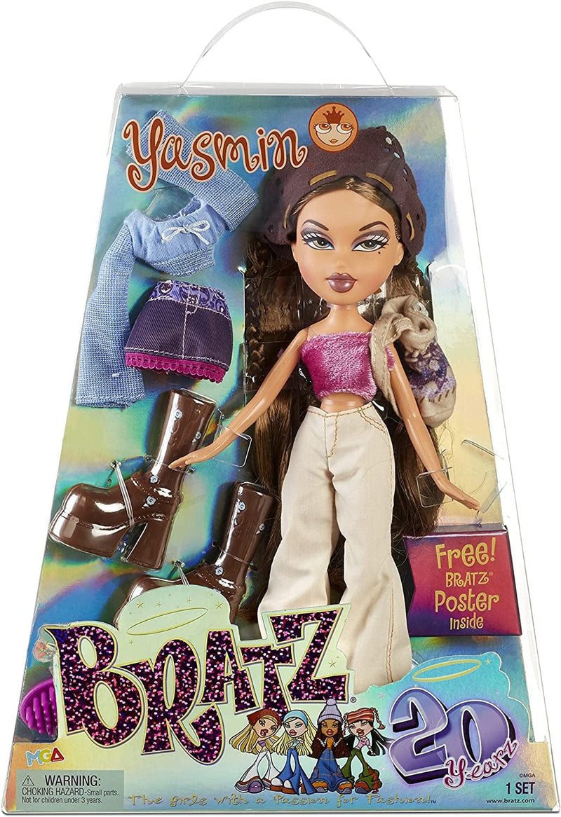 Bratz 20 Yearz Special Anniversary Edition Original Fashion Doll Yasmin with Accessories and Holographic Poster | Collectible Doll | for Collector Adults and Kids of All Ages Sporting Goods > Outdoor Recreation > Winter Sports & Activities MGA Entertainment   