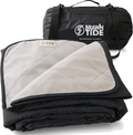 Brawntide Large Outdoor Waterproof Blanket - Quilted, Extra Thick Fleece, Warm, Windproof, Sandproof, Includes Stuff Sack, Shoulder Strap, Ideal Blanket for Beaches, Picnics, Camping, Stadiums, Dogs Home & Garden > Lawn & Garden > Outdoor Living > Outdoor Blankets > Picnic Blankets BRAWNTIDE Black  