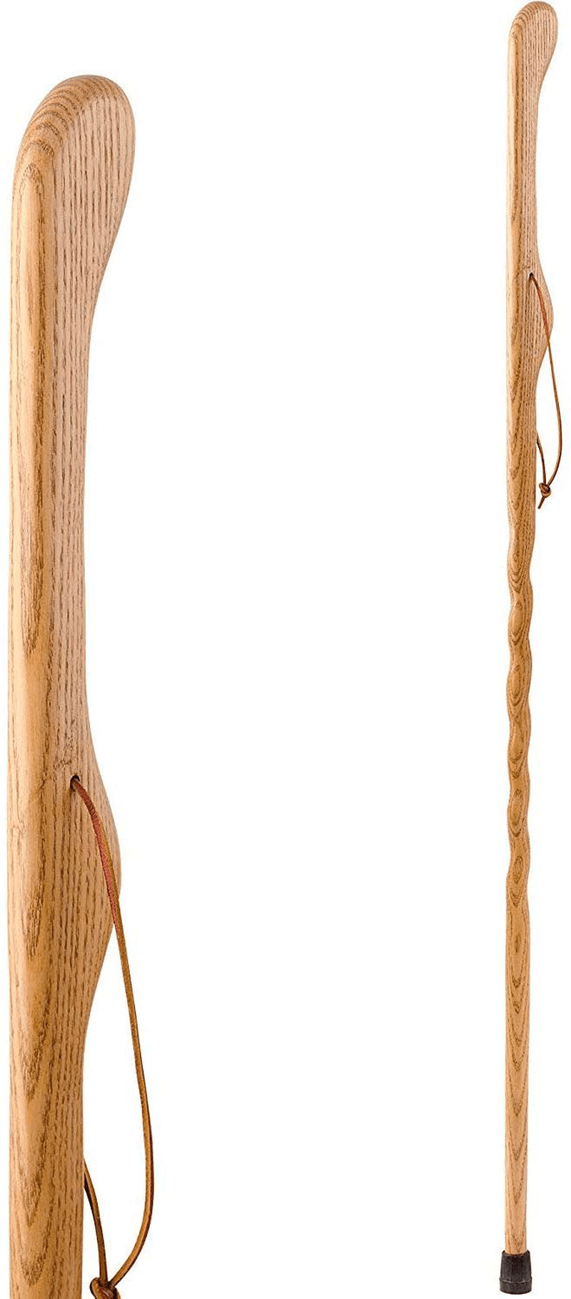 Brazos Free Form Hickory Walking Stick, Handcrafted Wooden Staff, Hiking Stick for Men and Women, Trekking Pole, Wooden Walking Stick, Made in the USA, 58 Inch Sporting Goods > Outdoor Recreation > Camping & Hiking > Hiking Poles Brazos Tan Oak Hitchhiker 55 Inch