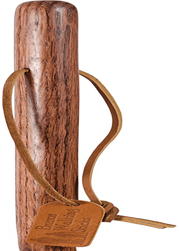 Brazos Oak Backpacker Walking Stick, Walking Sticks for Hiking, Hiking Sticks, Handcrafted Walking Sticks for Men and Women, Made in the USA, Red Oak, 48 Inches Sporting Goods > Outdoor Recreation > Camping & Hiking > Hiking Poles Brazos   