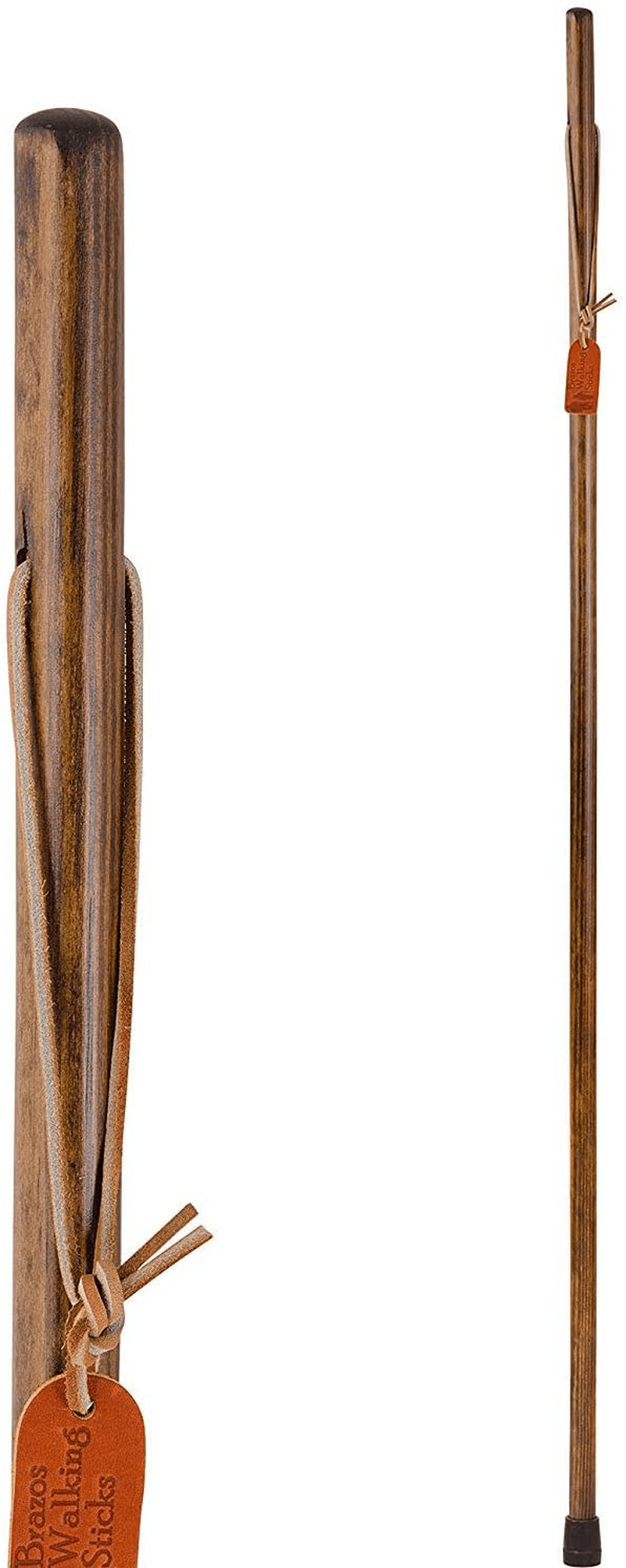 Brazos Straight Pine Wood Walking Stick, Handcrafted Wooden Staff, Hiking Stick for Men and Women, Trekking Pole, Wooden Walking Stick, Made in the USA, 48 Inches Sporting Goods > Outdoor Recreation > Camping & Hiking > Hiking Poles Brazos   