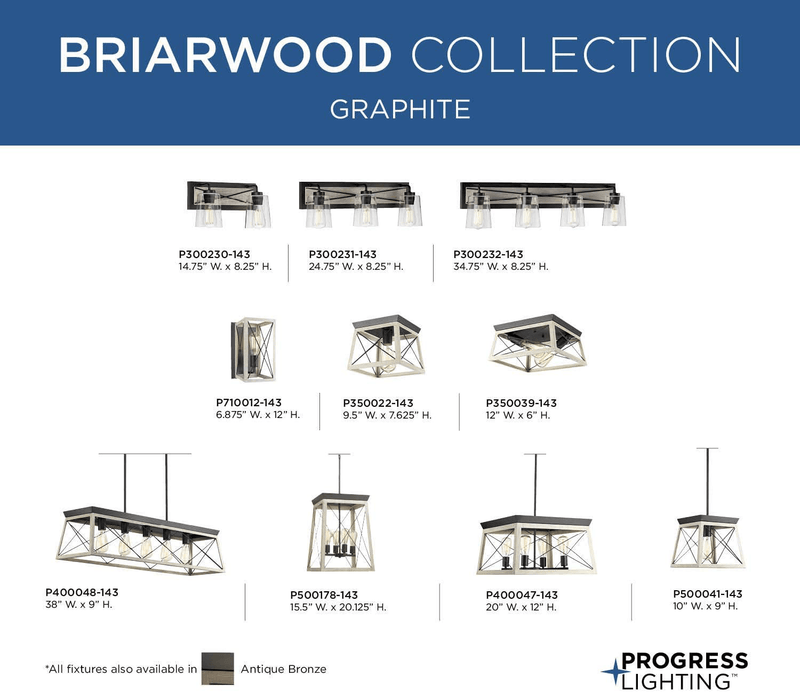 Briarwood Collection Whitewashed Two-Light Farmhouse Flush Mount Ceiling Light Home & Garden > Lighting > Lighting Fixtures > Ceiling Light Fixtures KOL DEALS   