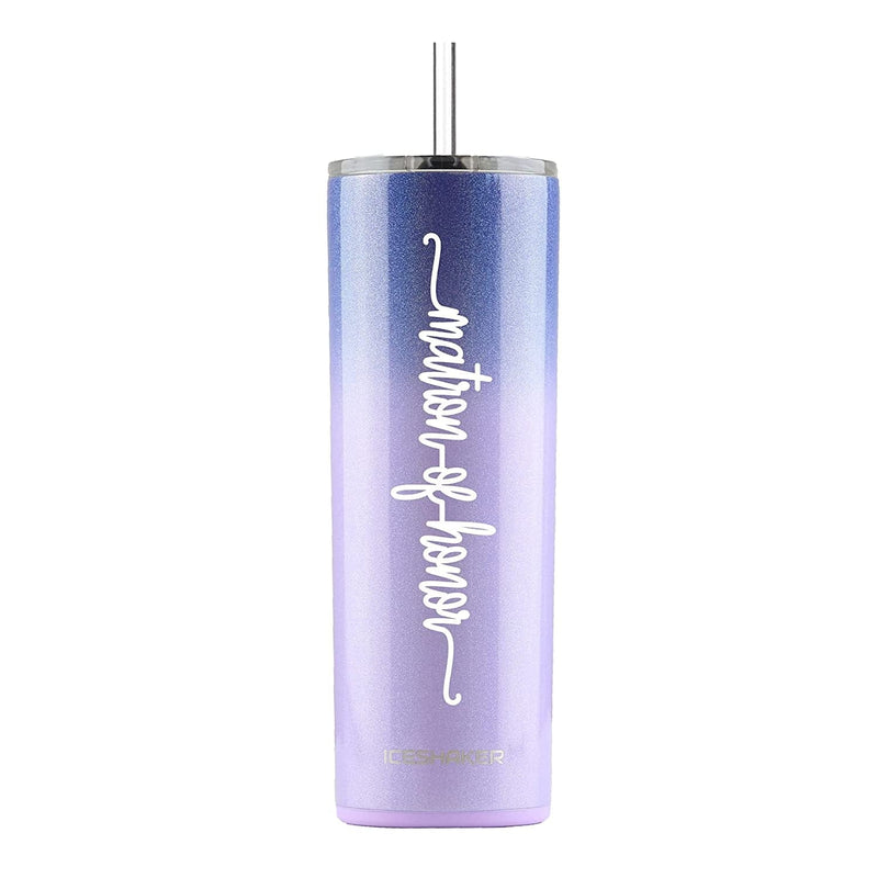 Bridesmaid Gift, Vacuum Insulated Stainless Cup with Straw for Bridesmaids Gift, Bridesmaid Proposal, Bridesmaid Tumbler, Asking Bridesmaid (Lilac Dreaming, Matron of Honor) Home & Garden > Kitchen & Dining > Tableware > Drinkware KOL DEALS Lilac Dreaming Matron of Honor 