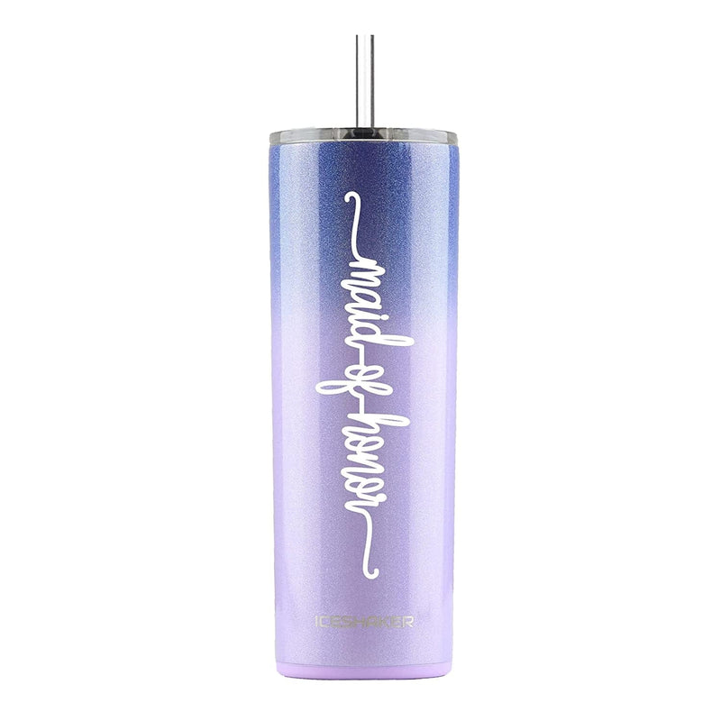 Bridesmaid Gift, Vacuum Insulated Stainless Cup with Straw for Bridesmaids Gift, Bridesmaid Proposal, Bridesmaid Tumbler, Asking Bridesmaid (Lilac Dreaming, Matron of Honor) Home & Garden > Kitchen & Dining > Tableware > Drinkware KOL DEALS Lilac Dreaming Maid of Honor 