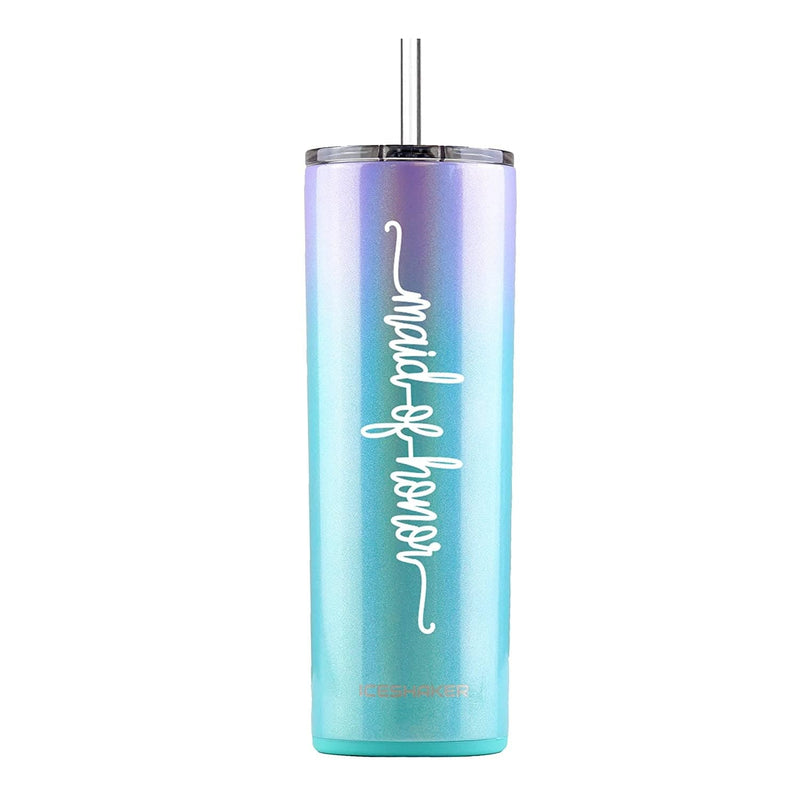 Bridesmaid Gift, Vacuum Insulated Stainless Cup with Straw for Bridesmaids Gift, Bridesmaid Proposal, Bridesmaid Tumbler, Asking Bridesmaid (Lilac Dreaming, Matron of Honor) Home & Garden > Kitchen & Dining > Tableware > Drinkware KOL DEALS Mermaid Maid of honor 