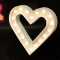 Bright Zeal 16" X 7" Large Love Decor for Bedroom LED Marquee Sign (Mirror Front) - Love Sign Light Home Decor for Wall and Table - Wedding Decorations Lights - Romantic Signs Valentines Day Decor Home & Garden > Decor > Seasonal & Holiday Decorations Bright Zeal Marquee Heart - WHITE 18 LED Bulbs - 6hr Timer - Batteries Incl. 