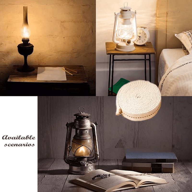 Broadsheet 5Rolls Oil Lamp Wick, 71Inch Cotton Handmade Lantern Wick, Oil Lamps for Indoor Use Wicks for Oil Lamps with Red Stitching, Replacement Oil Lamp Wick for Kerosene, Lantern, Paraffin Oil Home & Garden > Lighting Accessories > Oil Lamp Fuel Broadsheet   
