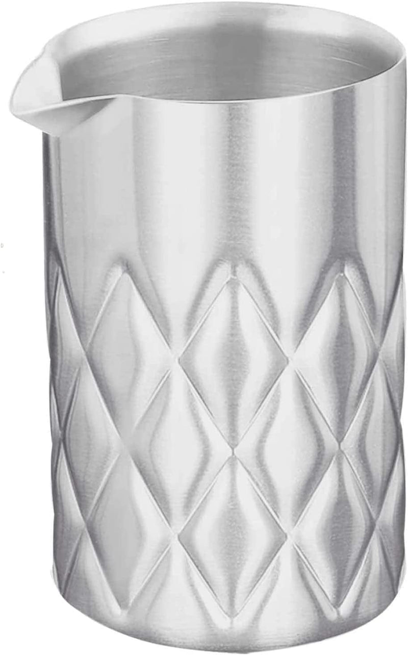 BROBAR Stainless Steel Mixing Glass-Premium Mixing Glass Bartending-Double Wall Bar Tools-Easy Stirring with Unbreakable -Keeps Drinks Hot or Cold-18.6 Oz 550Ml-Great Gift Idea Home & Garden > Kitchen & Dining > Barware BROBAR mixing glass  