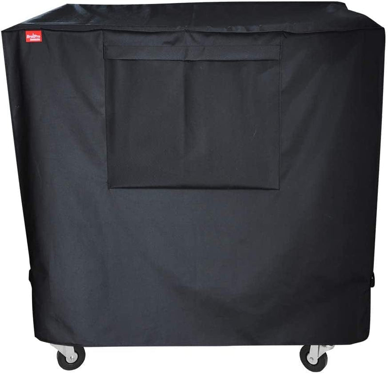 Broilpro Accessories Waterproof 80 Qt Rolling Cooler Cart Cover Fits Most Patio Ice Chest Party Cooler Upto 34L X 20W X 32H Inch Sporting Goods > Outdoor Recreation > Winter Sports & Activities BroilPro Accessories Black 34L x 20W x 32H inch 