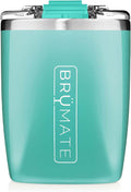 Brümate Rocks - 12Oz 100% Leak-Proof Insulated Lowball Cocktail & Whiskey Tumbler - Double Wall Vacuum Stainless Steel - Shatterproof - Camping & Travel Tumbler & Cocktail Glass (Glitter Charcoal) Home & Garden > Kitchen & Dining > Tableware > Drinkware BrüMate Aqua  