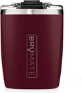 Brümate Rocks - 12Oz 100% Leak-Proof Insulated Lowball Cocktail & Whiskey Tumbler - Double Wall Vacuum Stainless Steel - Shatterproof - Camping & Travel Tumbler & Cocktail Glass (Glitter Charcoal) Home & Garden > Kitchen & Dining > Tableware > Drinkware BrüMate Merlot  