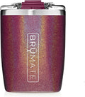 Brümate Rocks - 12Oz 100% Leak-Proof Insulated Lowball Cocktail & Whiskey Tumbler - Double Wall Vacuum Stainless Steel - Shatterproof - Camping & Travel Tumbler & Cocktail Glass (Glitter Charcoal) Home & Garden > Kitchen & Dining > Tableware > Drinkware BrüMate Glitter Merlot  