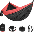 BTRWOR Hammock - Lightweight Camping Hammock - Single & Double - Breathable,Quick-Drying Portable Hammock - Backpacking Gear, Travel, and Camping Accessories Home & Garden > Lawn & Garden > Outdoor Living > Hammocks Btrwor Black & Red 1 Person 
