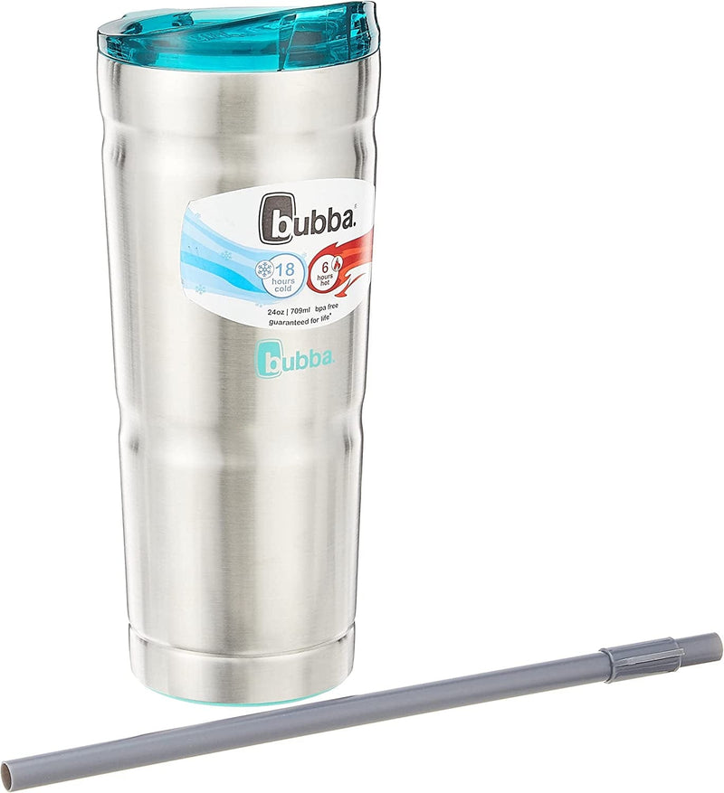 Bubba Straw Envy Vacuum-Insulated Stainless Steel Tumbler, 24 Oz., Island Teal Lid Home & Garden > Kitchen & Dining > Tableware > Drinkware BUBBA BRANDS   