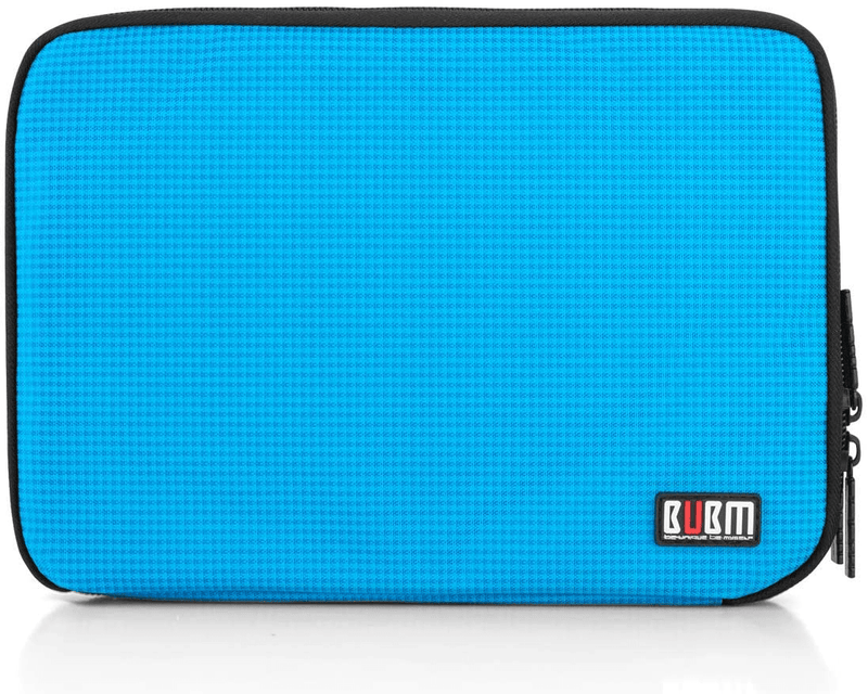 BUBM Double Layer Electronic Accessories Organizer, Travel Gadget Bag for Cables, USB Flash Drive, Plug and More, Perfect Size Fits for iPad Mini (Medium, Blue) Cameras & Optics > Camera & Optic Accessories > Camera Parts & Accessories > Camera Bags & Cases BUBM   