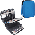 BUBM Double Layer Electronic Accessories Organizer, Travel Gadget Bag for Cables, USB Flash Drive, Plug and More, Perfect Size Fits for iPad Mini (Medium, Blue) Cameras & Optics > Camera & Optic Accessories > Camera Parts & Accessories > Camera Bags & Cases BUBM Blue X-Large,2-layer 