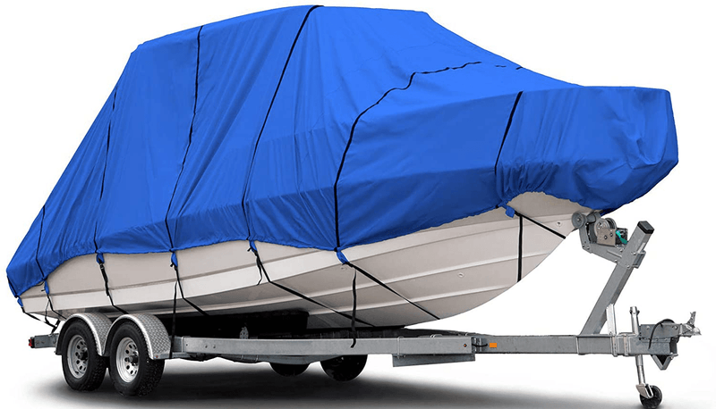 Budge B-621-X4 600 Denier Hard/T-Top Boat Cover Gray 16-18' Long (Beam Width Up to 106") Waterproof, UV Resistant Home & Garden > Decor > Seasonal & Holiday Decorations Budge Blue 20'-22' Long (Beam Width Up to 106") 