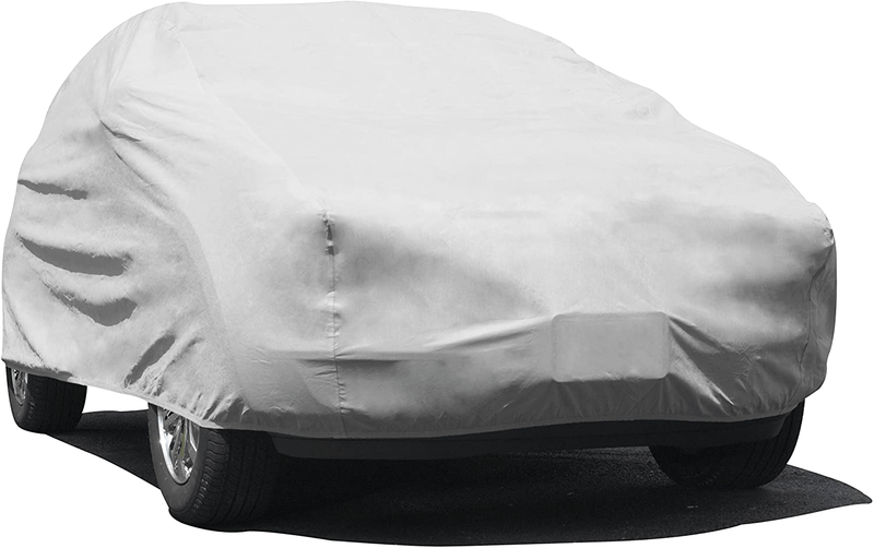 Budge Lite Car Cover Indoor/Outdoor, Dustproof, UV Resistant, Car Cover Fits Sedans up to 200", Gray  Budge Size U1: Fits S.U.Vs up to 15'5"  