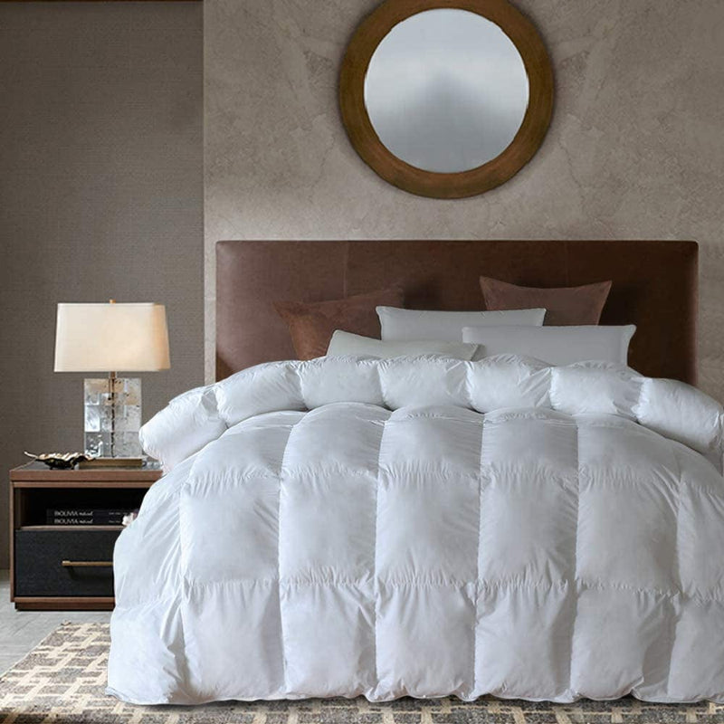 Burgandy down Alternative Comforter King Size All Season Duvet Insert, with Ultra Soft Double Brushed Microfiber Quilt Cover, Baffled Box Stitched Comforter with 8 Tabs,106X90 Inches Home & Garden > Linens & Bedding > Bedding > Quilts & Comforters Dorrin Nessin Solid White Queen-90x90 
