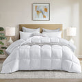 Burgandy down Alternative Comforter King Size All Season Duvet Insert, with Ultra Soft Double Brushed Microfiber Quilt Cover, Baffled Box Stitched Comforter with 8 Tabs,106X90 Inches Home & Garden > Linens & Bedding > Bedding > Quilts & Comforters Dorrin Nessin Winter - Solid White Twin-68x90 