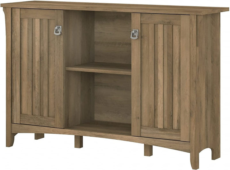 Bush Furniture Salinas Accent Storage Cabinet with Doors, Pure White and Shiplap Gray Home & Garden > Household Supplies > Storage & Organization Bush Furniture Reclaimed Pine Cabinet 