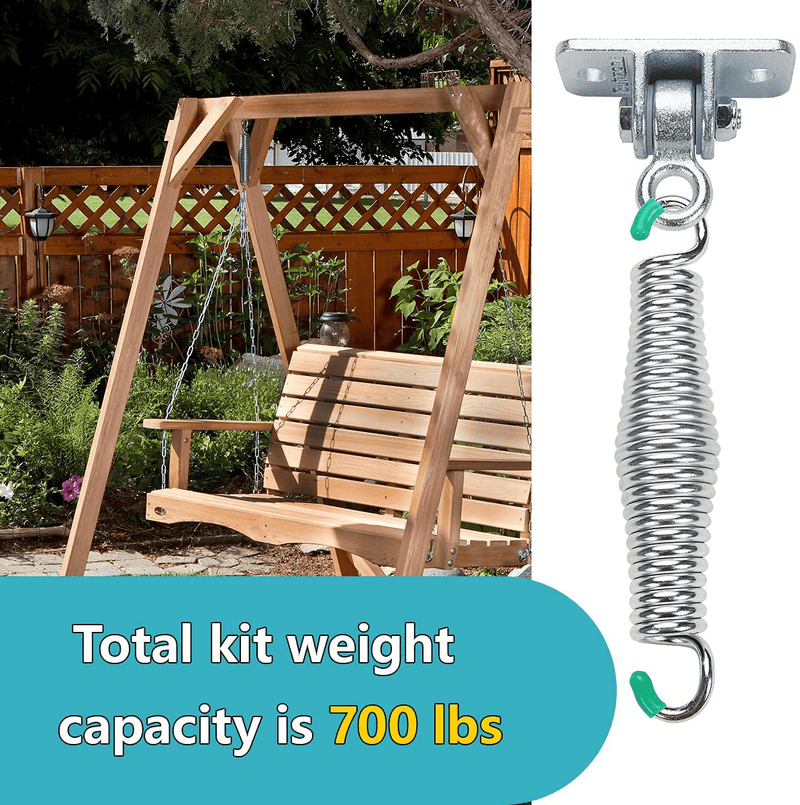 Butizone Porch Swing Hanging Kit, Heavy Duty Swing Hangers and Springs for Ceiling Mount Porch Swings and Hammock Chairs, 700 Lbs. Capacity, Set of 2 Home & Garden > Lawn & Garden > Outdoor Living > Porch Swings Butizone   