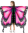 Butterfly Wings For Girls Butterfly Halloween Costume For Girls Butterfly Fairy Wings Shawl with Mask and Antenna Headband Apparel & Accessories > Costumes & Accessories > Costumes HozHoy Butterfly Pink  