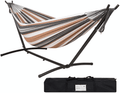 Buyagn Hammock with Stand,Adjustable Heavy Duty Hammock Frame,Fits Hammocks 9ft Long for Indoor Outdoor Yard Patio Deck, with Carry Bag,Desert Stripes Home & Garden > Lawn & Garden > Outdoor Living > Hammocks Buyagn Desert Stripes  