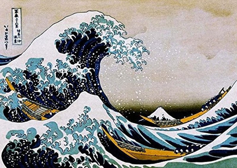 Buyartforless the Great Wave off Kanagawa 1830 by Katsushika Hokusai 36X24 Art Print Poster Japanese Block Print Vibrant Colors Home & Garden > Decor > Artwork > Posters, Prints, & Visual Artwork buyartforless   