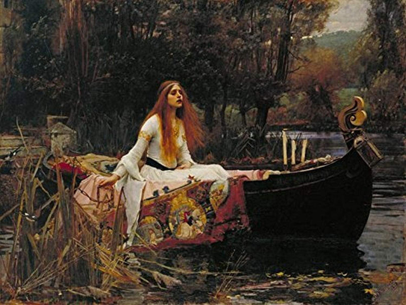 Buyartforless the Lady of Shalott 1888 by John William Waterhouse 16X12 Art Print Poster Wall Decor Lady in a Boat Home & Garden > Decor > Artwork > Posters, Prints, & Visual Artwork Buyartforless   