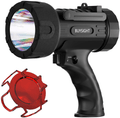 BUYSIGHT Rechargeable spotlight,Spot lights hand held large flashlight 6000 lumens handheld spotlight Lightweight and Super bright flashlight (Red) Home & Garden > Lighting > Flood & Spot Lights BUYSIGHT Black&Red  