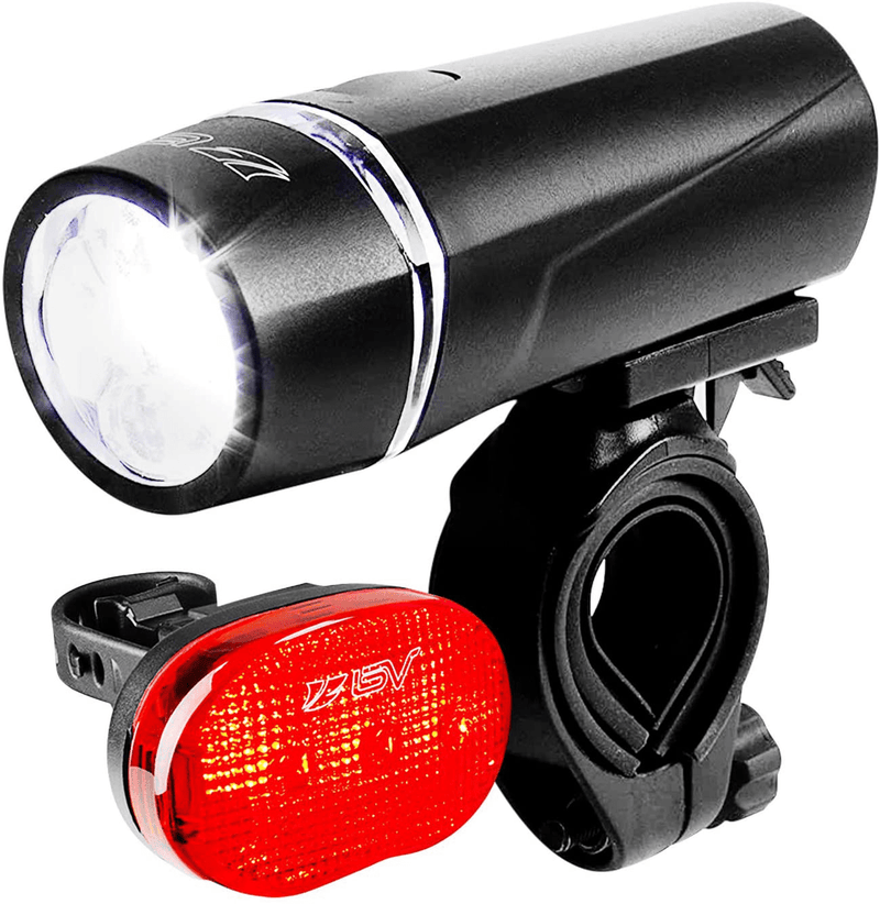 BV Bicycle Light Set Super Bright 5 LED Headlight, 3 LED Taillight, Quick-Release Sporting Goods > Outdoor Recreation > Cycling > Bicycle Parts BV Default Title  