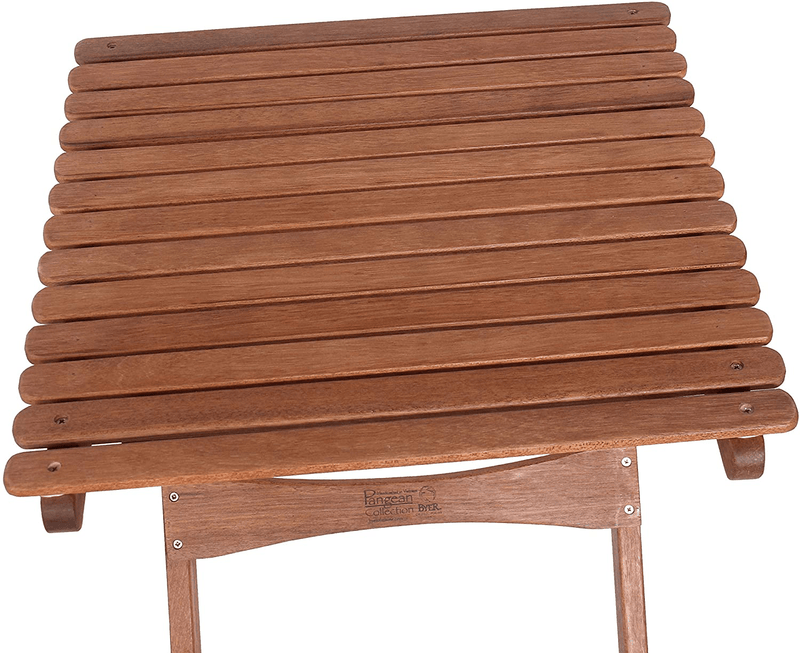BYER of MAINE Pangean Folding Wooden Table, Large, Hardwood Portable Table, Multi Use Table, Easy to Fold and Carry for Camping, Wooden Camp Table, Use Indoors, Match Pangean Furniture, 20"Lx20"Wx22"H Sporting Goods > Outdoor Recreation > Camping & Hiking > Camp Furniture BYER OF MAINE   