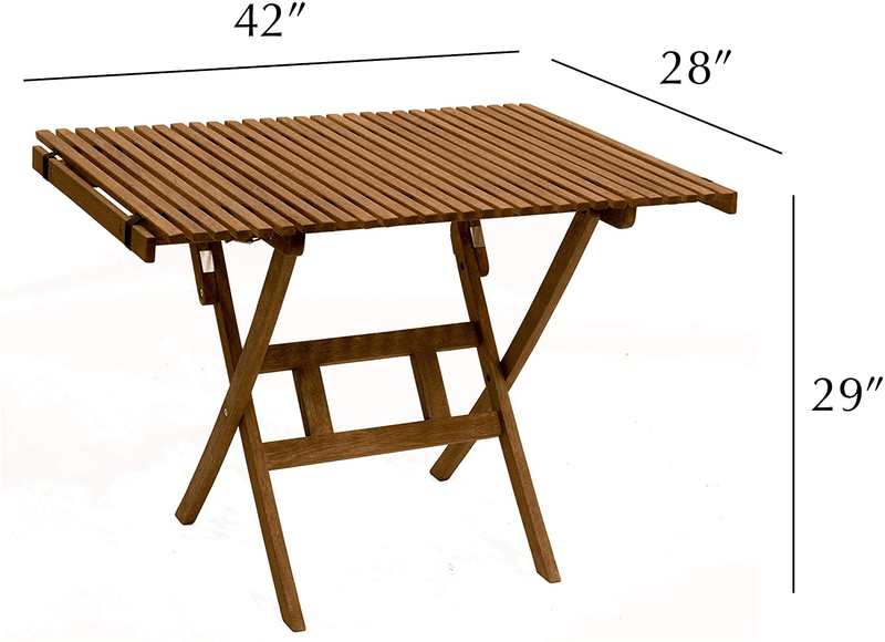 BYER of MAINE Pangean Roll Top Folding Wood Table, Bistro Table, Use Indoors or Out, Hardwood Portable Table, Deck Table, Wooden Camp Table, Matches Pangean Furniture Line, Wood Camping Table Sporting Goods > Outdoor Recreation > Camping & Hiking > Camp Furniture BYER OF MAINE   