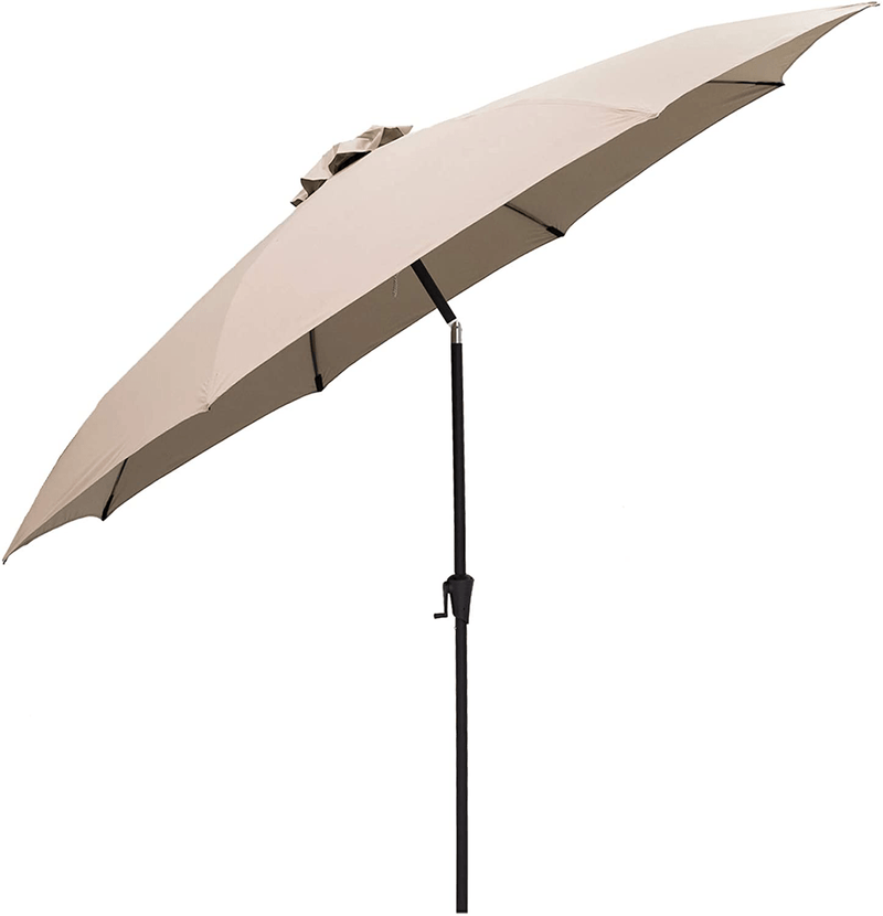 C-Hopetree 10 ft Diameter Outdoor Patio Table Market Umbrella with Push Button Tilt, Taupe Home & Garden > Lawn & Garden > Outdoor Living > Outdoor Umbrella & Sunshade Accessories C-Hopetree Taupe 10' 