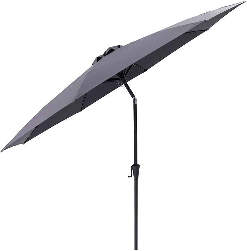 C-Hopetree 10 ft Diameter Outdoor Patio Table Market Umbrella with Push Button Tilt, Taupe Home & Garden > Lawn & Garden > Outdoor Living > Outdoor Umbrella & Sunshade Accessories C-Hopetree Anthracite 11' 