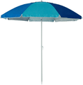 C-Hopetree 7 ft Aluminum Beach Umbrella UPF 50+ with Sand Anchor and Tilt - Sky Blue Home & Garden > Lawn & Garden > Outdoor Living > Outdoor Umbrella & Sunshade Accessories C-Hopetree Multi Blue 7' 