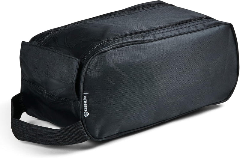 Case4Life - Black Sneaker Shoe Duffle Bag for Travel, Gym, Sport & Soccer Shoes - Heavy Duty & Water Resistant Design