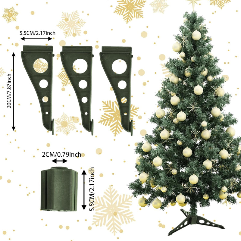 Christmas Tree Base, Christmas Tree Stands 0.8 in Hole Triangle Removable Christmas Tree Stable Plastic Rotating Replacement Christmas Tree Base, Rotating Tree Stand