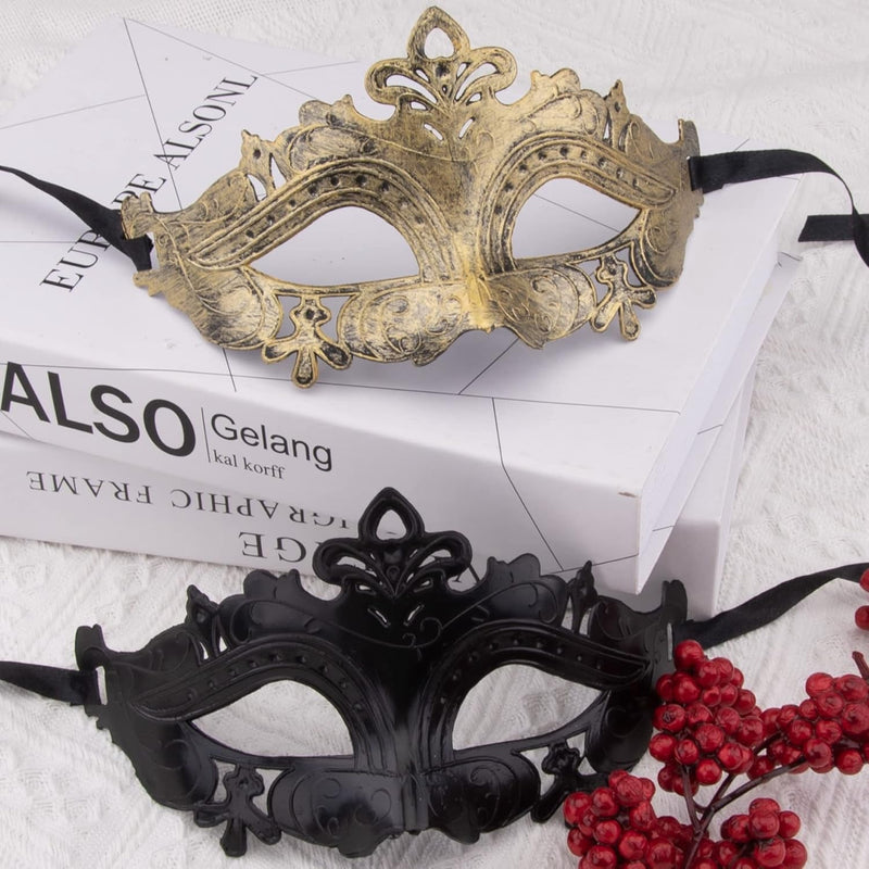 FEQO 48 Pieces Masquerade Masks Vintage Antique Masks Venetian Masks