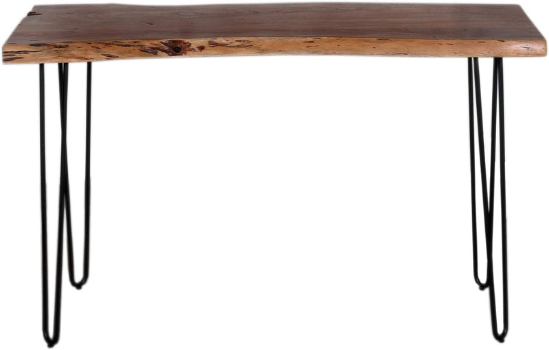 Alaterre Furniture Hairpin Live Edge, 16 in X 48 in X 30 In, Natural