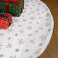 72 Inch Christmas Tree Skirt - Vonhen Extra Larger Thick Faux Fur Tree Skirt White Plush Skirt for Merry Chtistmas Party Christmas Tree Decoration